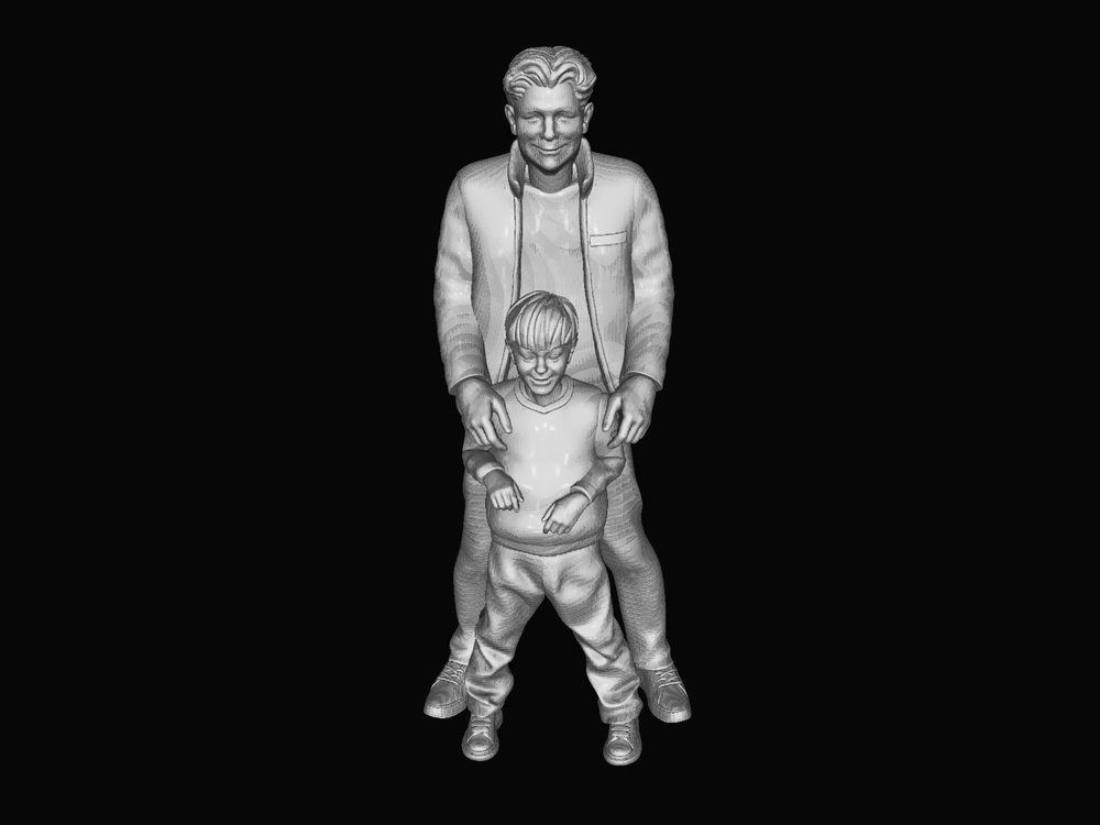 Mm881 Father And Son In Front Figure