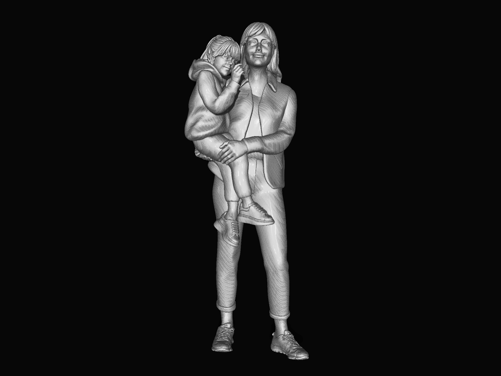 Mm883 Mum And Daughter In Arms Figure