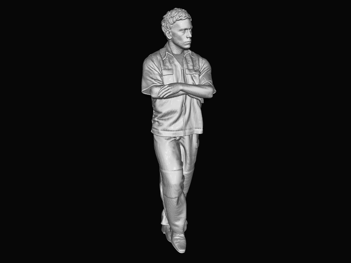 Mm947 Fisherman Walking Arms Folded Figure