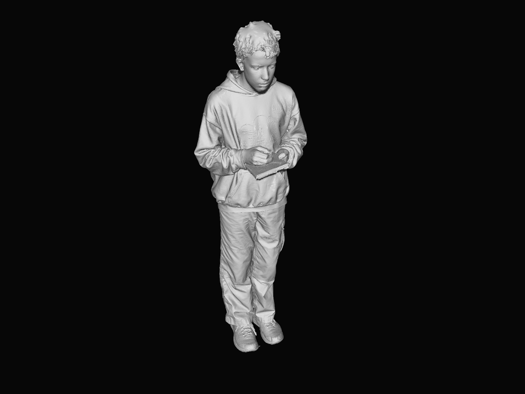 S3Ds0048 Young Train Spotter Figure