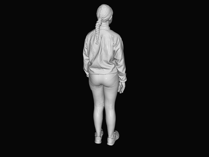 S3Ds0035 Young Girl With Mobile Phone Figure