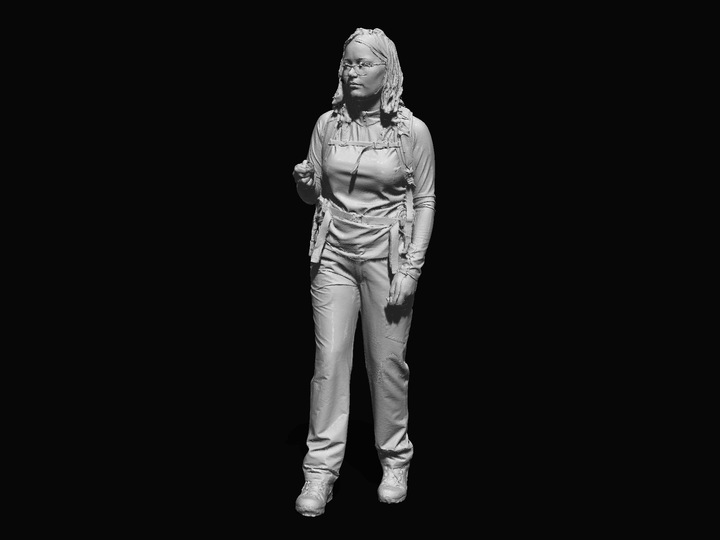 S3Ds0079 Female Hiker Figure