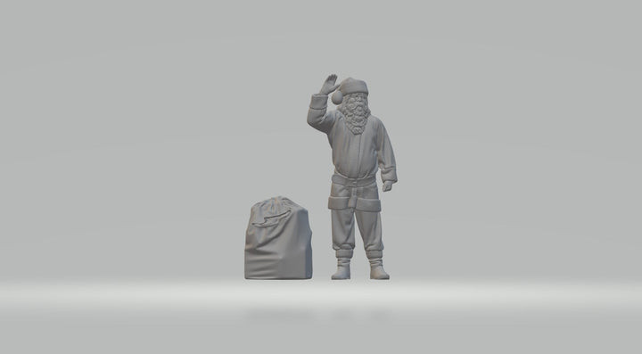 Christmas Santa And Presents Figure