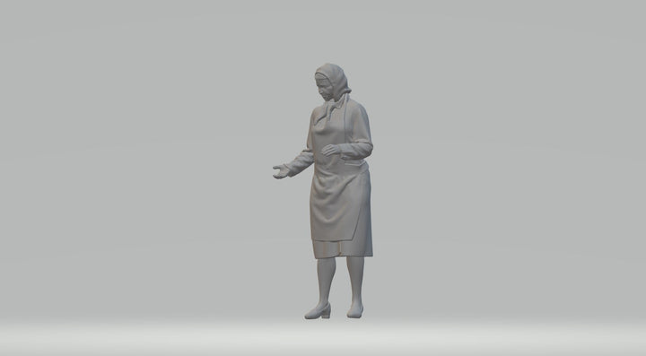 1940S Style Pensioner Housewife Figure