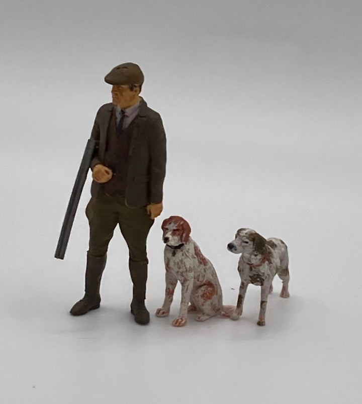 MM731 Farmer Walking and Dogs