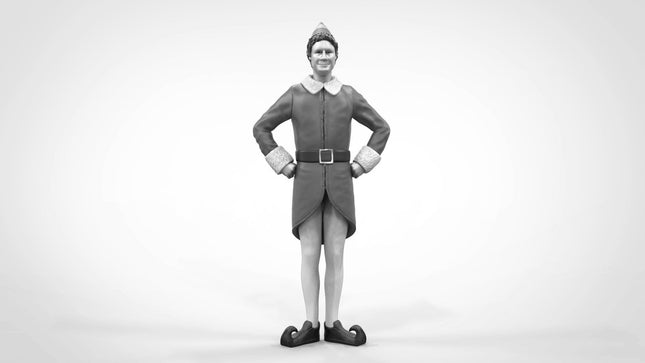 William Figure Dressed As Christmas Elf