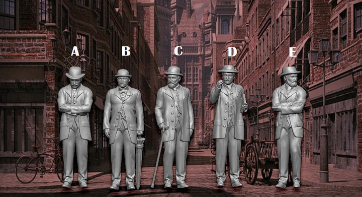Mm928 Edwardian Male Figures Oo 1:76 / A Figure