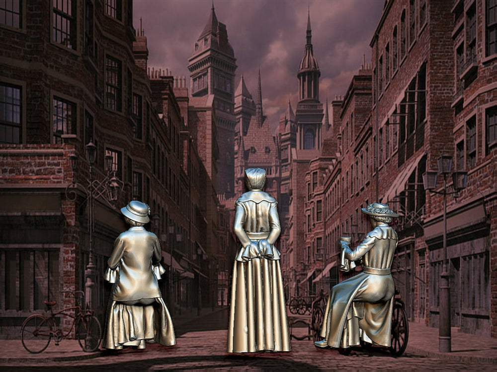 Mm929 Edwardian Female Figures Figure