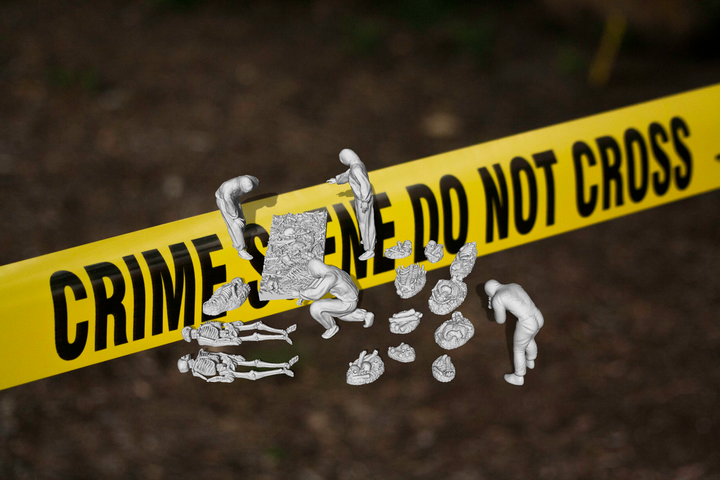Mm1016 Police Crime Scene/Archaeology Dig Figure