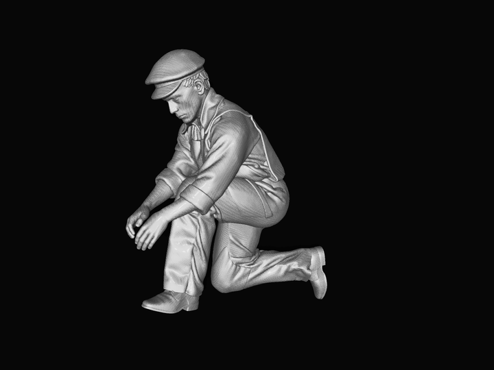 Mm950 Fisherman Kneeling Figure