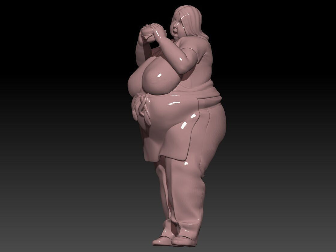 MM1131 Large Lady Eating