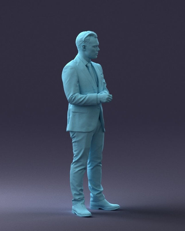 Young Male Business Man Figure
