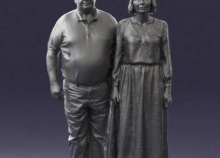 Elderly Couple Poseing Mm402 Figure