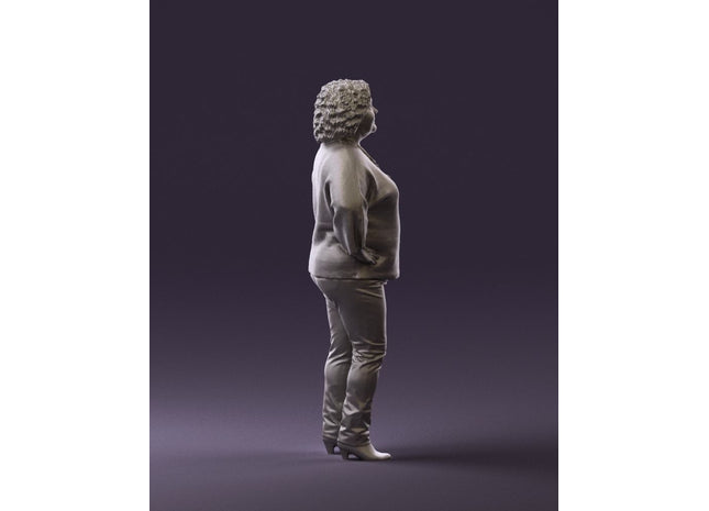 Large Older Female Hand On Hip Figure