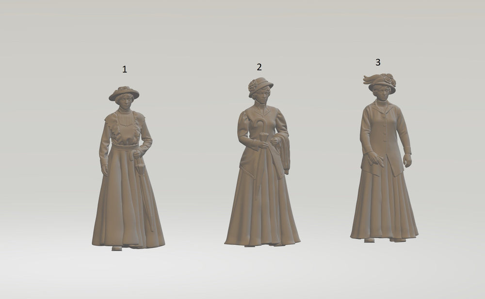 Edwardian Female Figures Ho 1:87 / 1 Figure