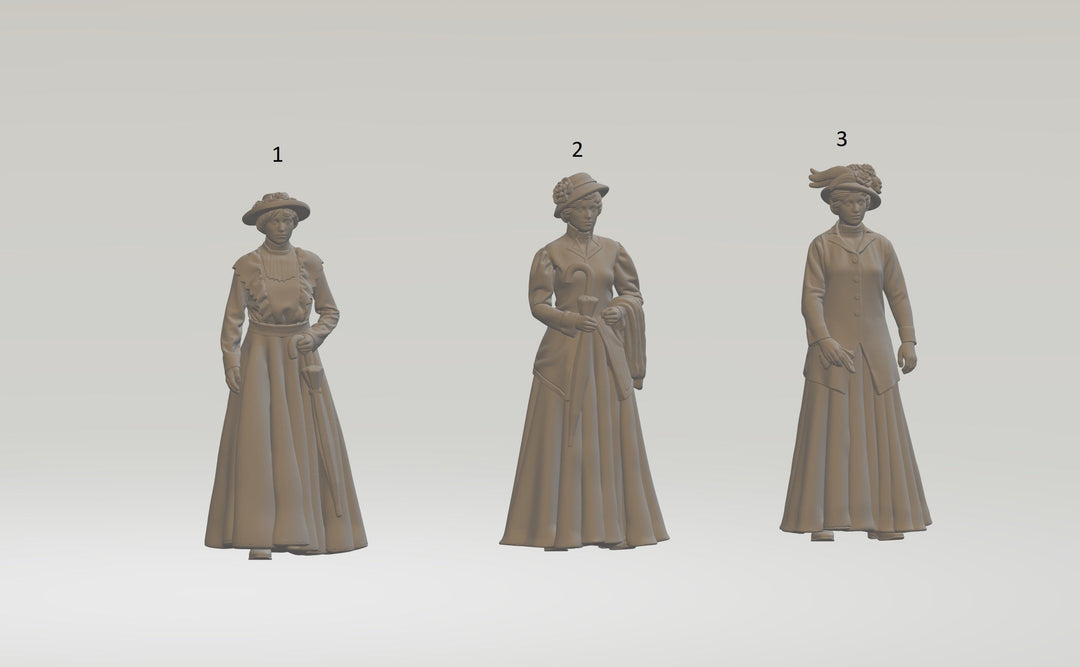 Edwardian Female Figures Ho 1:87 / 1 Figure