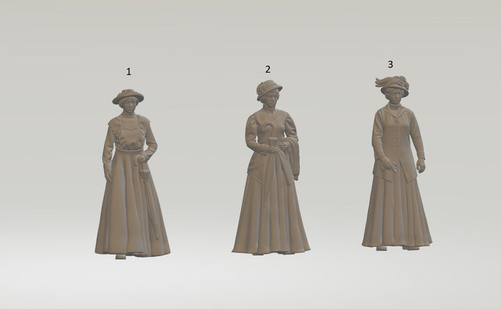 Edwardian Female Figures Ho 1:87 / 1 Figure