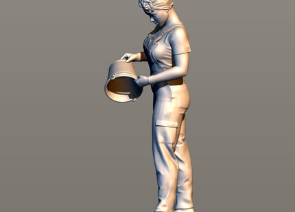 1940S Female Tipping Bucket Figure