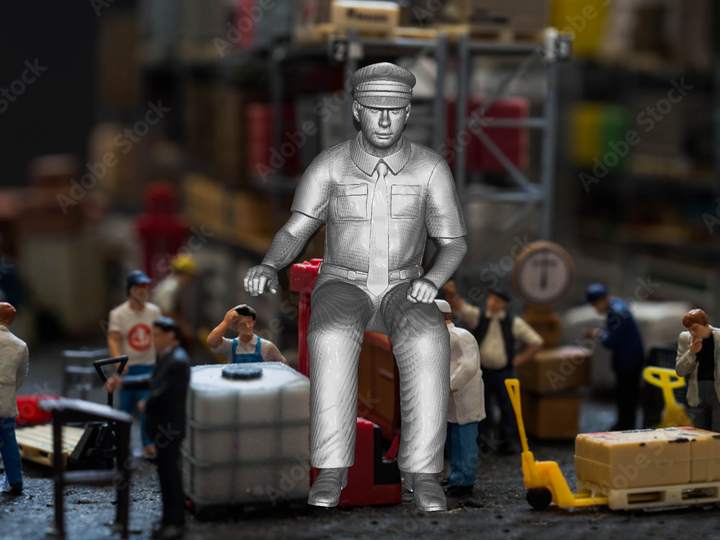 Mm160B Male Bus/Train Driver Figure