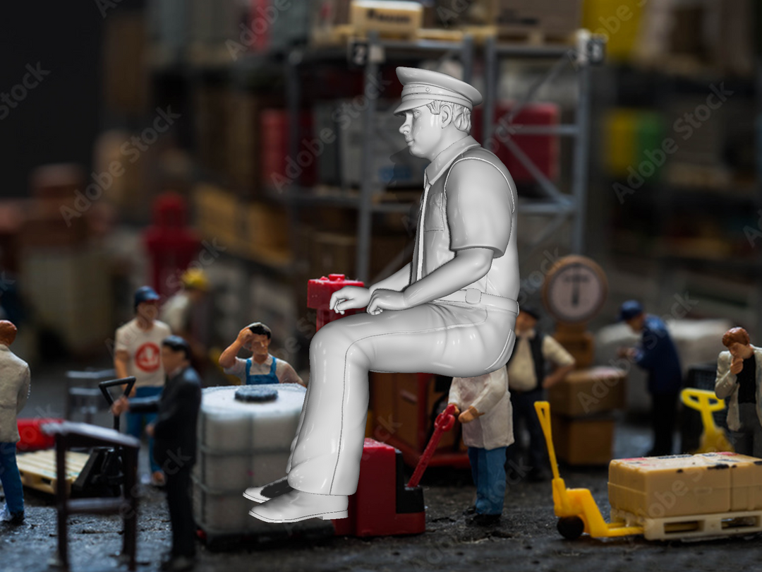 Mm160B Male Bus/Train Driver Figure