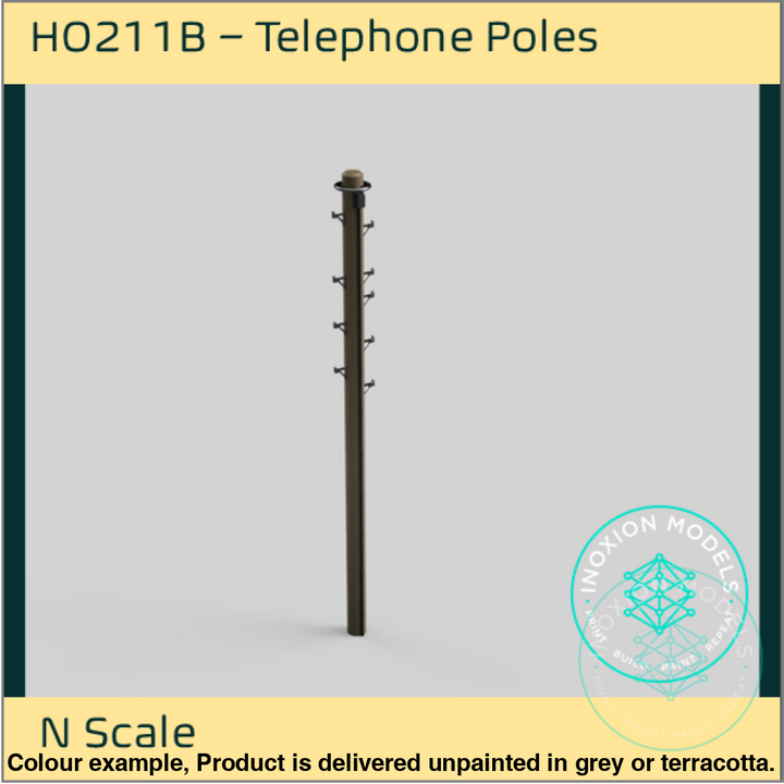 Ho211B – Telephone Poles N Scale Accessory