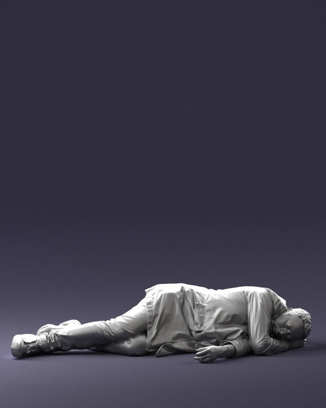 Male Sleeping/drunk On Floor Figure