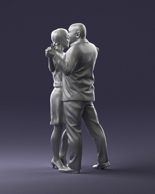 Older Male And Female Dancing Figure