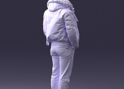 Male In Winter Jacket/pilot Jacket Figure