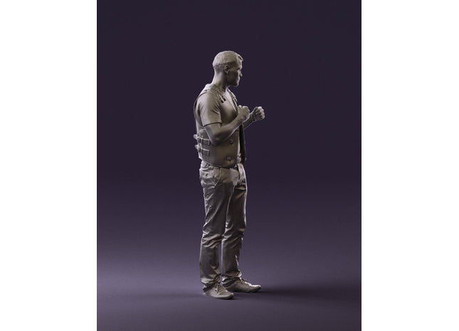 Young Male Bare Knuckle Boxer Figure