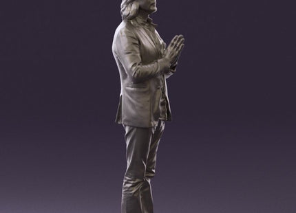 Male Standing Hands In Front Praying Figure