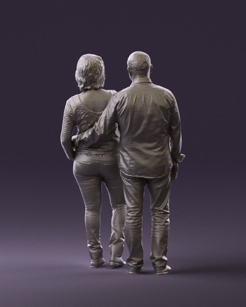 Mm862 Couple Poseing For Picture Figure