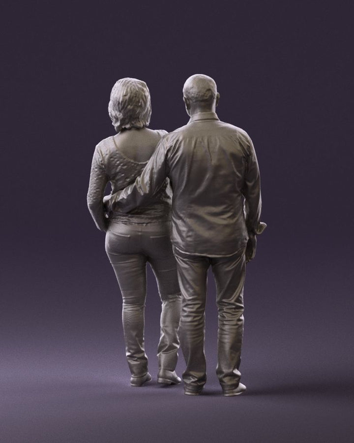 Mm862 Couple Poseing For Picture Figure