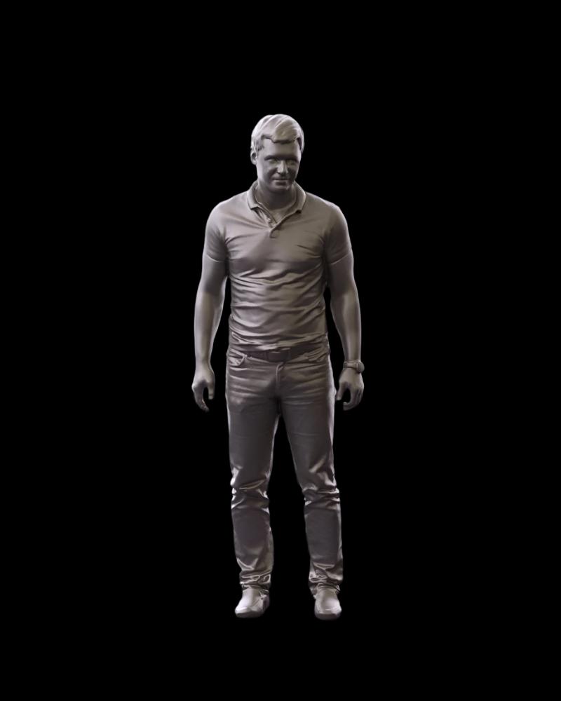 S3Ds0095 Male In T Shirt Figure