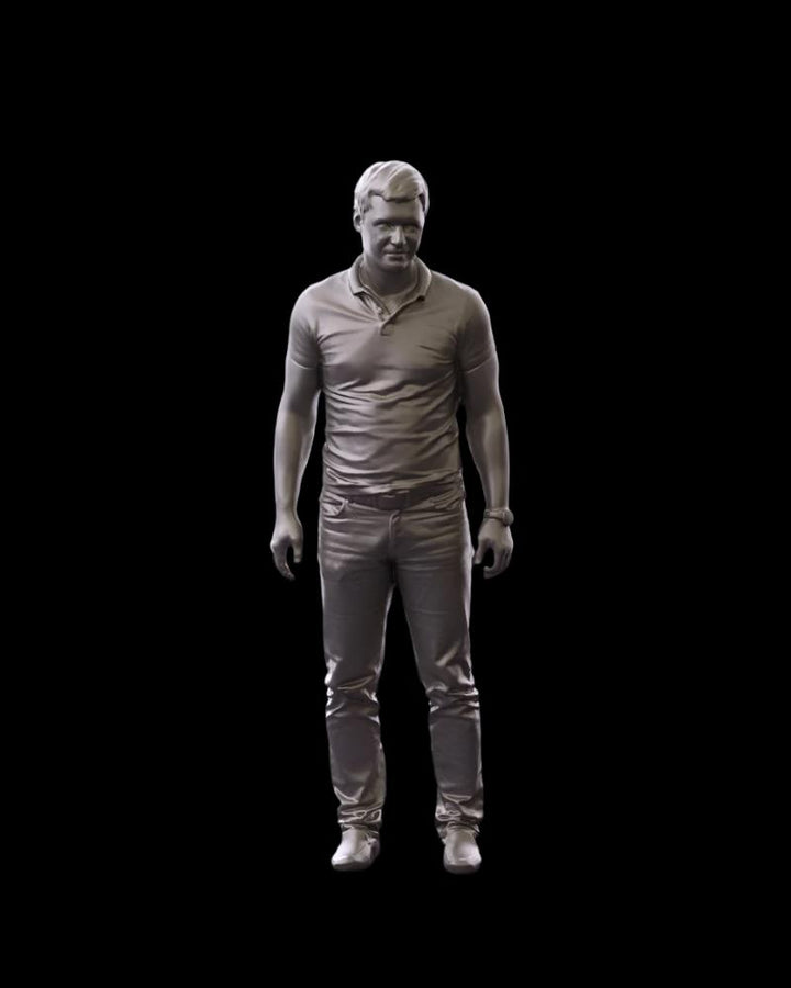 S3Ds0095 Male In T Shirt Figure