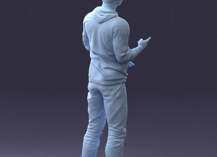 Young Male Pointing Figure