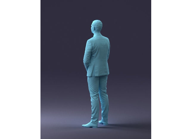 Male In Suit/doorman/security Figure