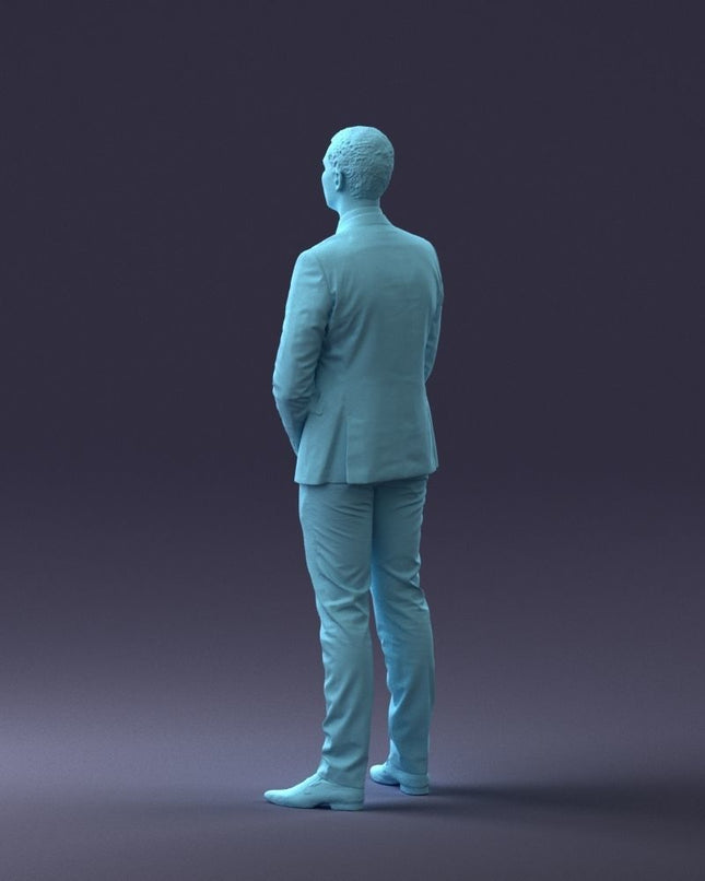 Male In Suit/doorman/security Figure