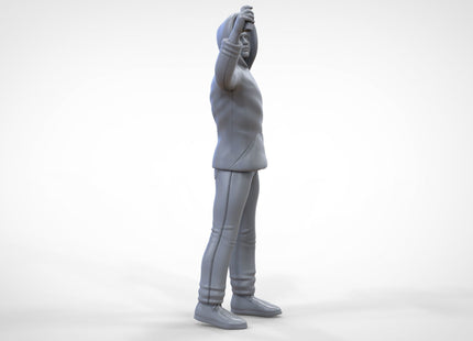 Male In Hoodie Graffiti Artist/vandal Figure