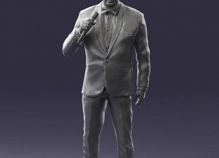 Male Singer In Suit Figure