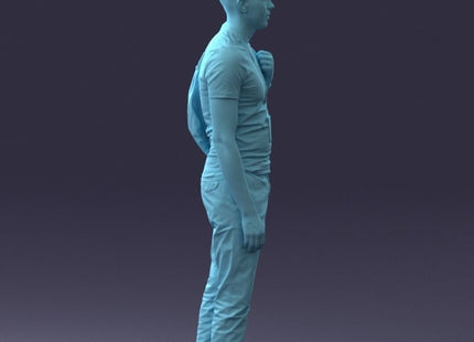 Male Bus/train Driver With Bag Figure