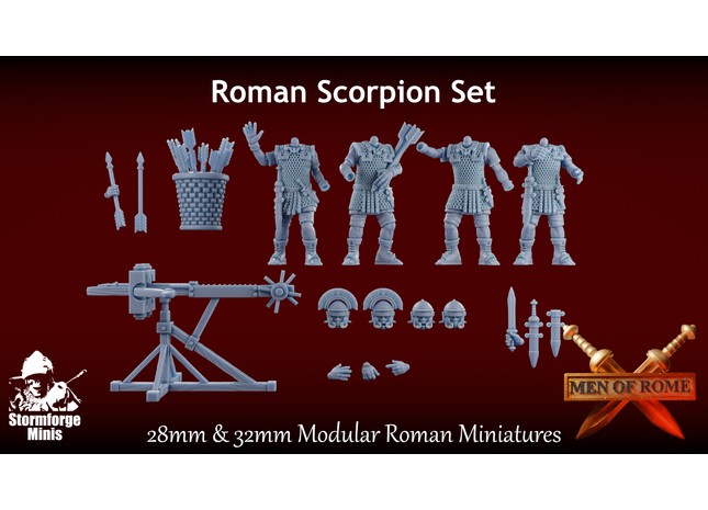 Men of Rome: Roman Scorpion Artillery 28-32mm Modular Miniatures