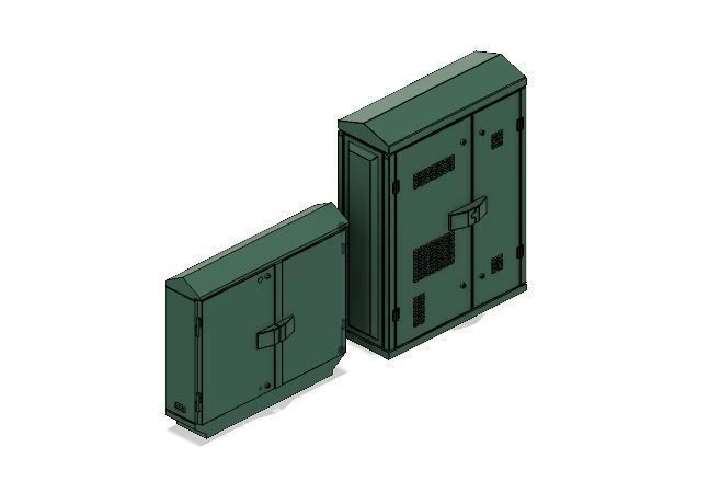 PJD015 - Model Railway BT Green Street Cabinets