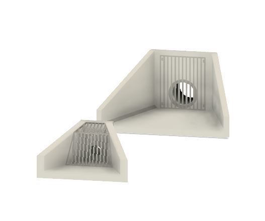 PJD007 - Model Railway Reinforced concrete head wall spillway outfall