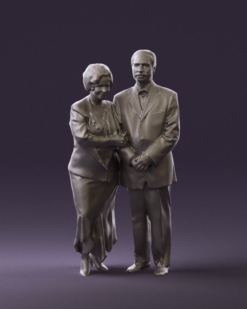 Mm863 Elderly Couple Figure