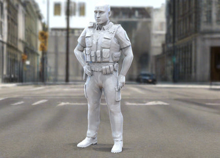 Male Police Officer Figure