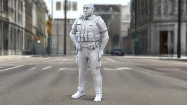Male Police Officer Figure