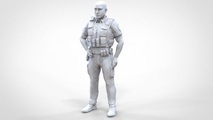 Male Police Officer Figure