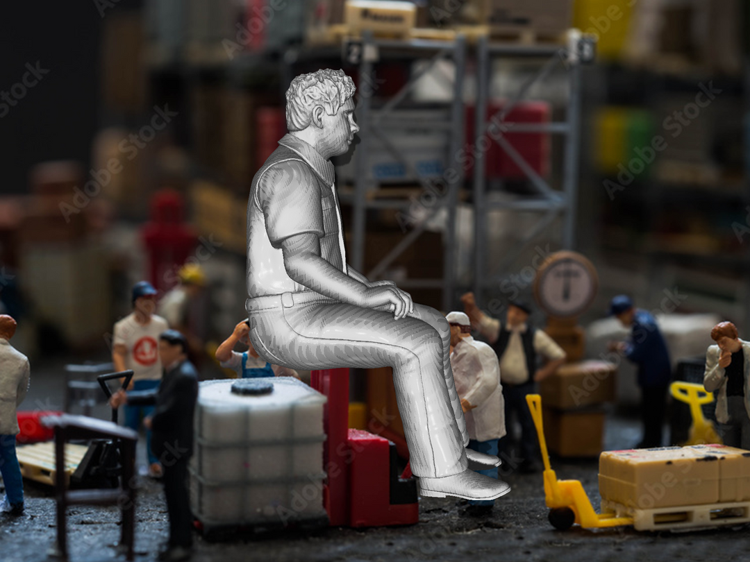 Mm160B Male Bus/Train Driver Figure