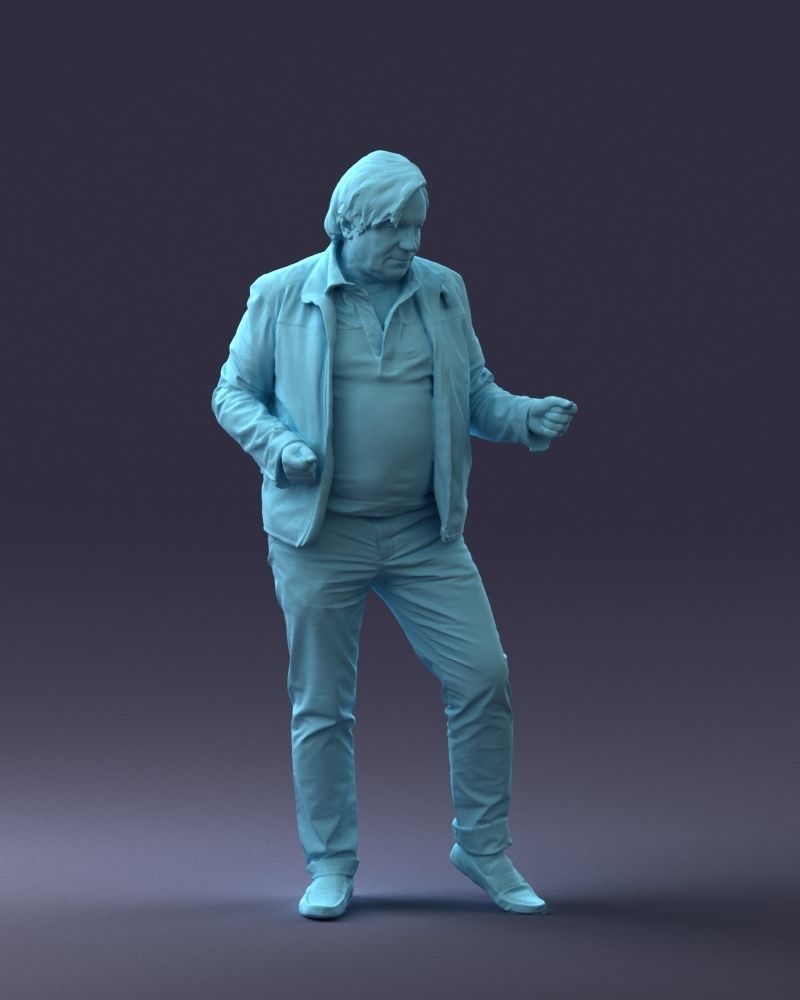 Older Male Dancing Figure
