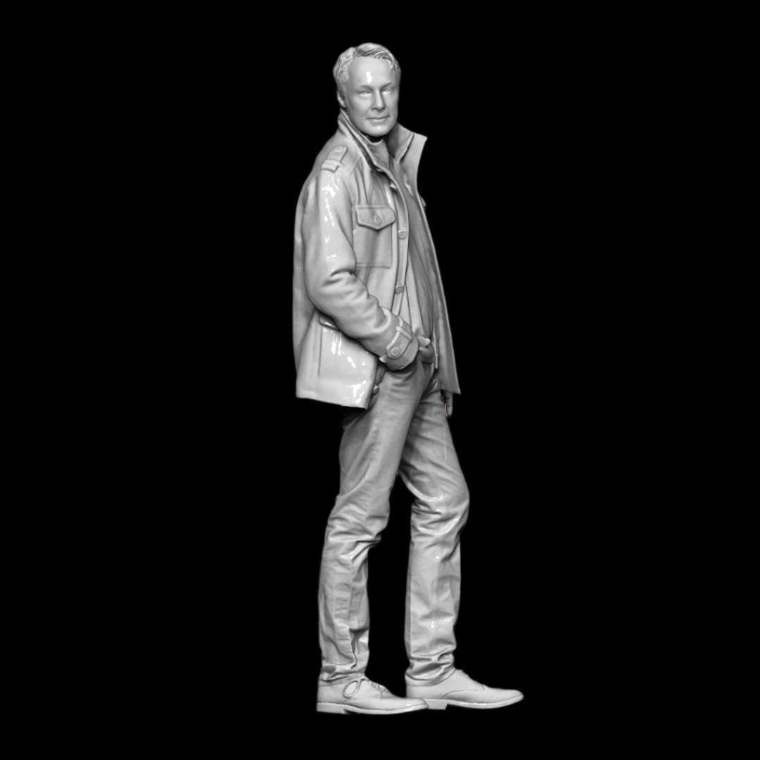 S3Ds0085 Smart Male In Winter Jacket Figure